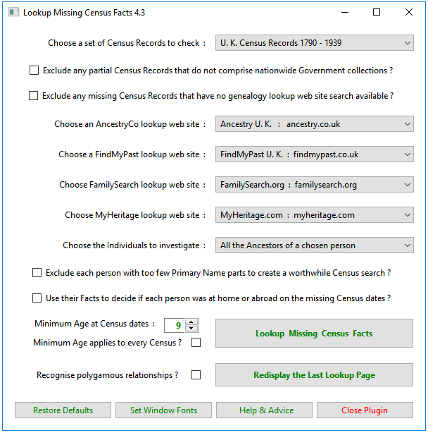 Lookup Missing Census Facts